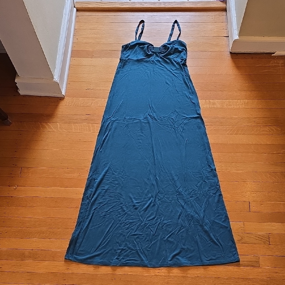 Tommy Bahama, Blue Jersey Knit Sleeveless Maxi Dress, EUC, Women's XS